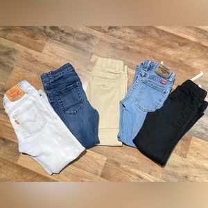 👖👦🏻BUNDLE of 5 jeans for boys, LEVI’S-WRANGLER-STRAIGHT-CAT & JACK👖👦🏻